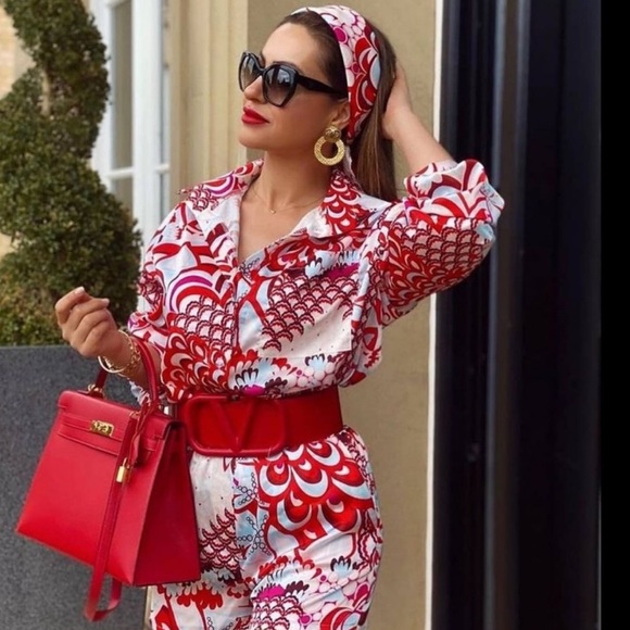 Blogger's Fav|NWT Zara Blouse With Scarf - Picture 13 of 16